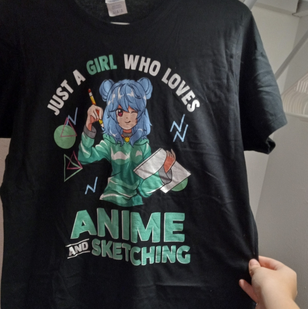 Just A Girl Who Loves Anime And Sketching (Port & Company Tee)